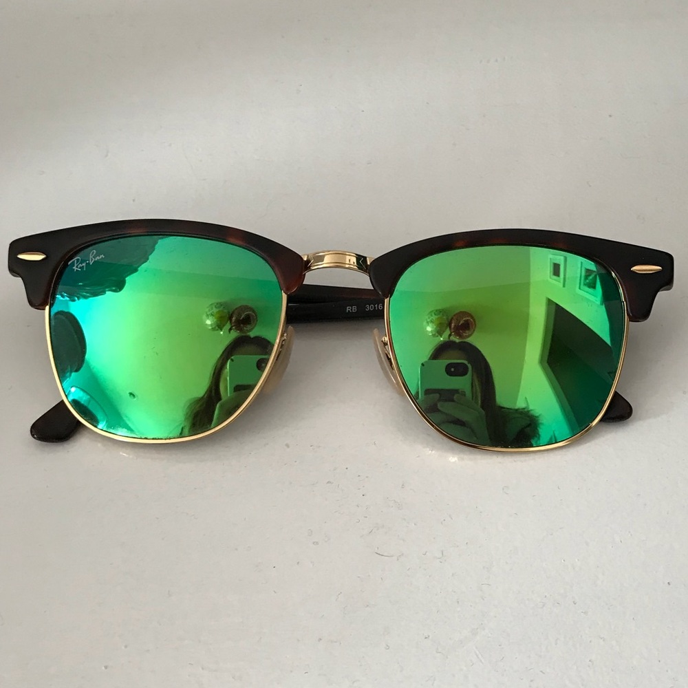 Ray Ban Clubmaster Green Flash
